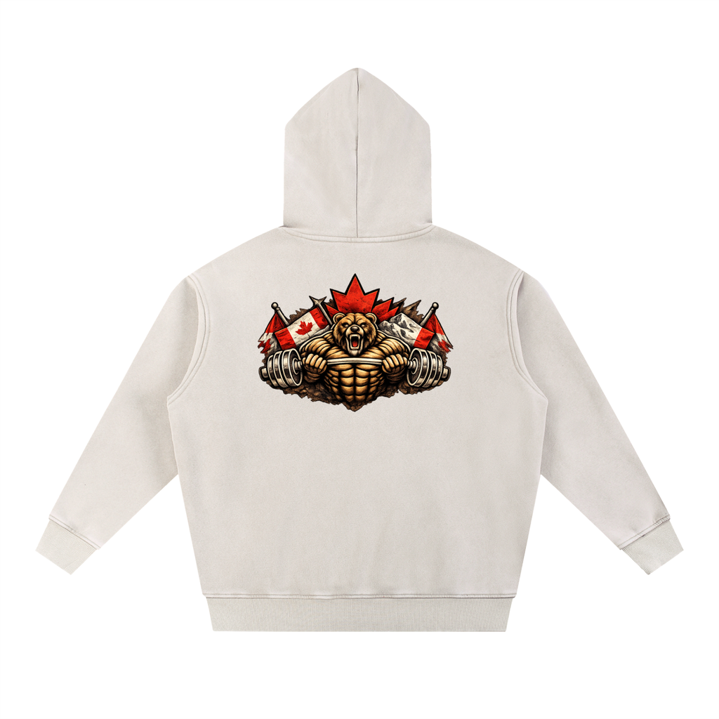 Canadian Snow Wash Fleece Oversize Hoodie
