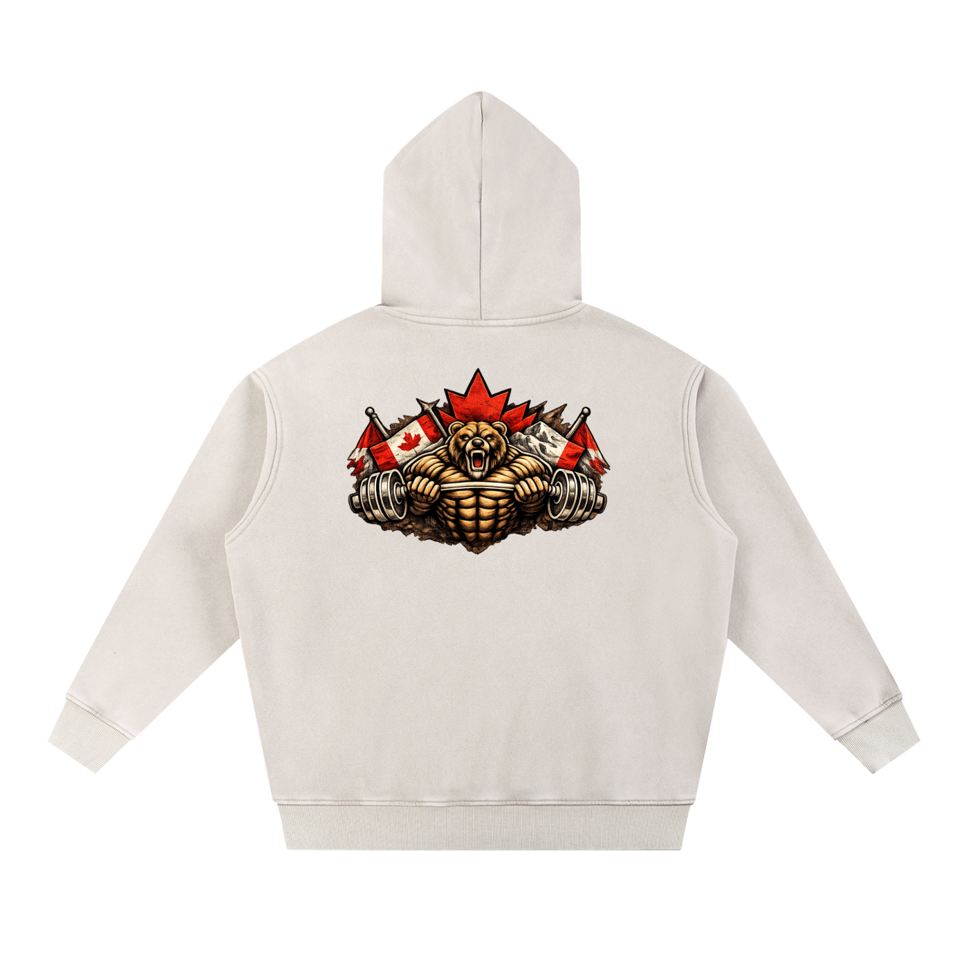 Canadian Snow Wash Fleece Oversize Hoodie