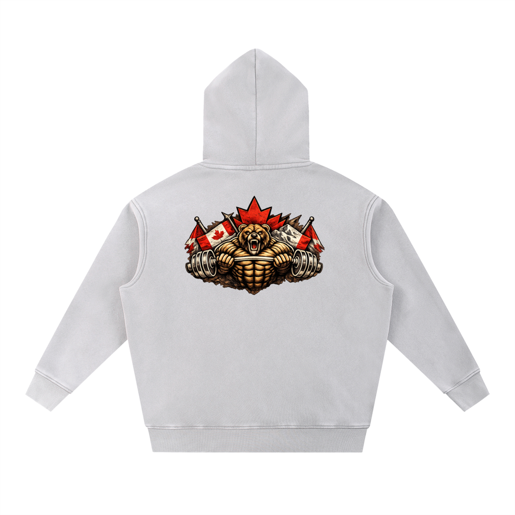 Canadian Snow Wash Fleece Oversize Hoodie