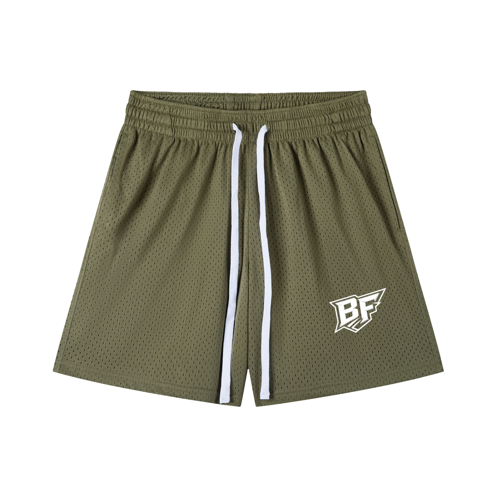 Mesh Drawstring Shorts