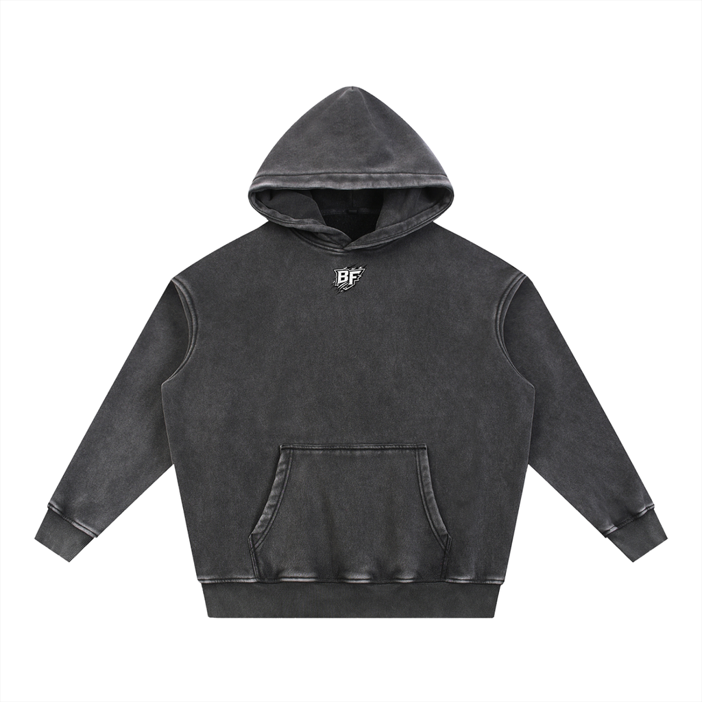 Bodybuilding Snow Wash Fleece Oversize Hoodie