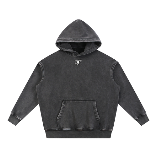 Bodybuilding Snow Wash Fleece Oversize Hoodie