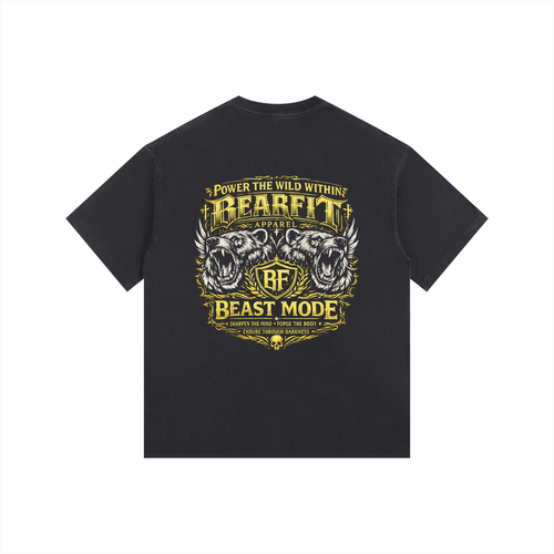 Beast Mode Oversized Cotton T-Shirt