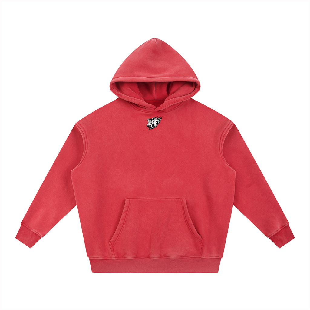 Bodybuilding Snow Wash Fleece Oversize Hoodie
