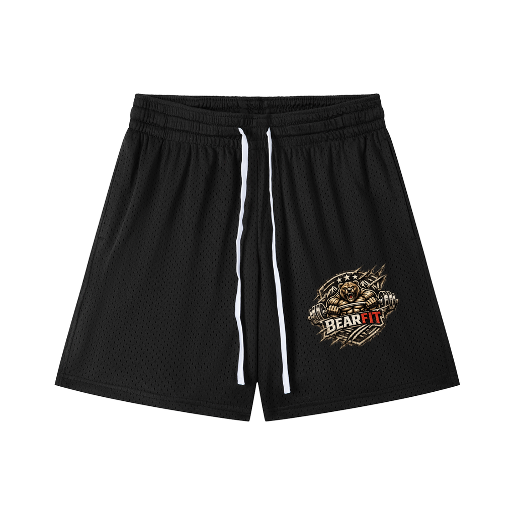 Logo Mesh Drawstring Shorts