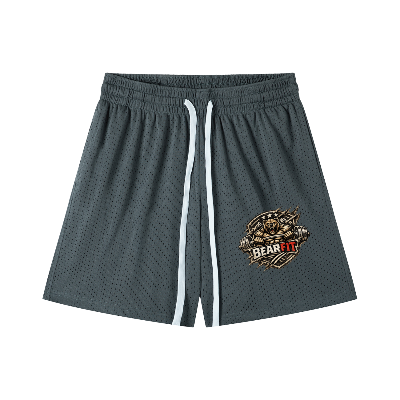 Logo Mesh Drawstring Shorts