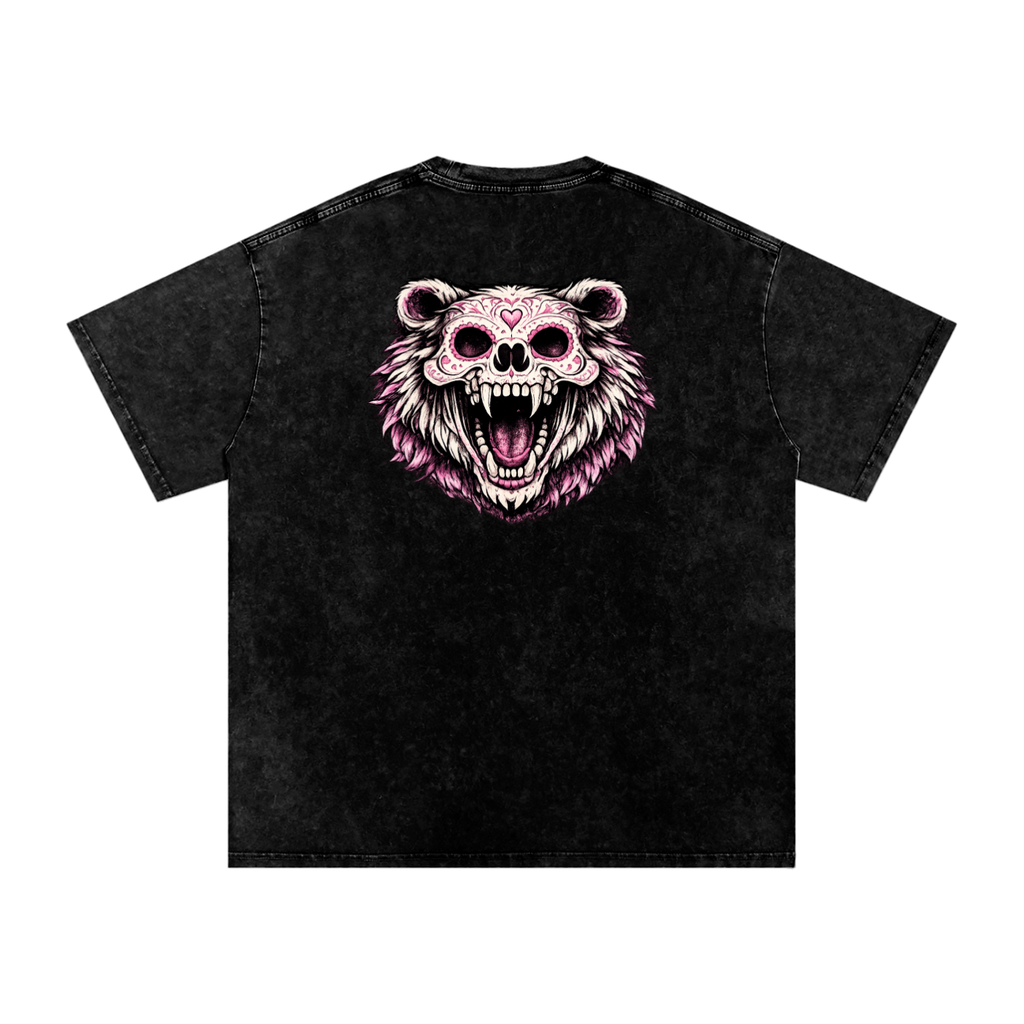 Snow Washed Cotton T-Shirt