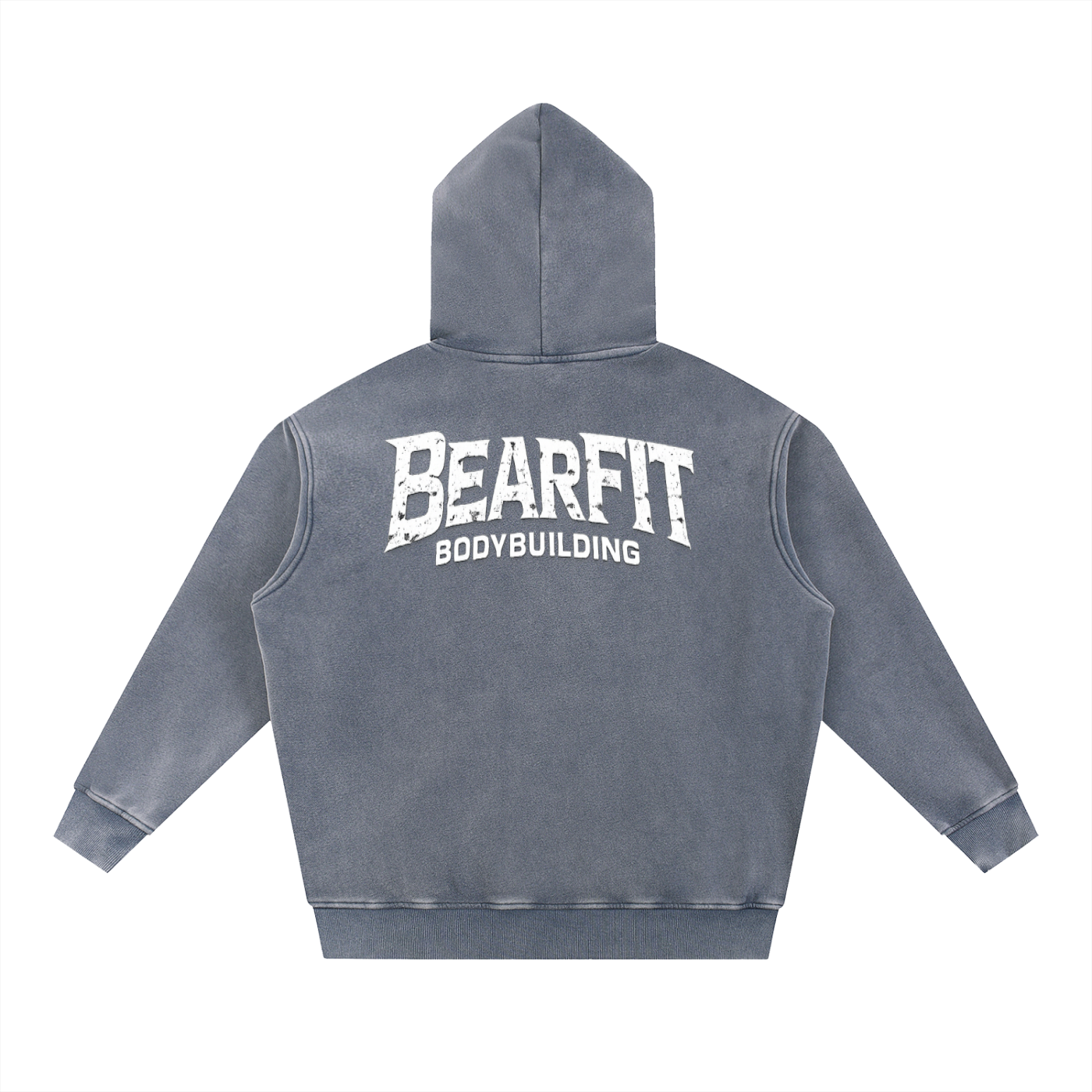 Bodybuilding Snow Wash Fleece Oversize Hoodie