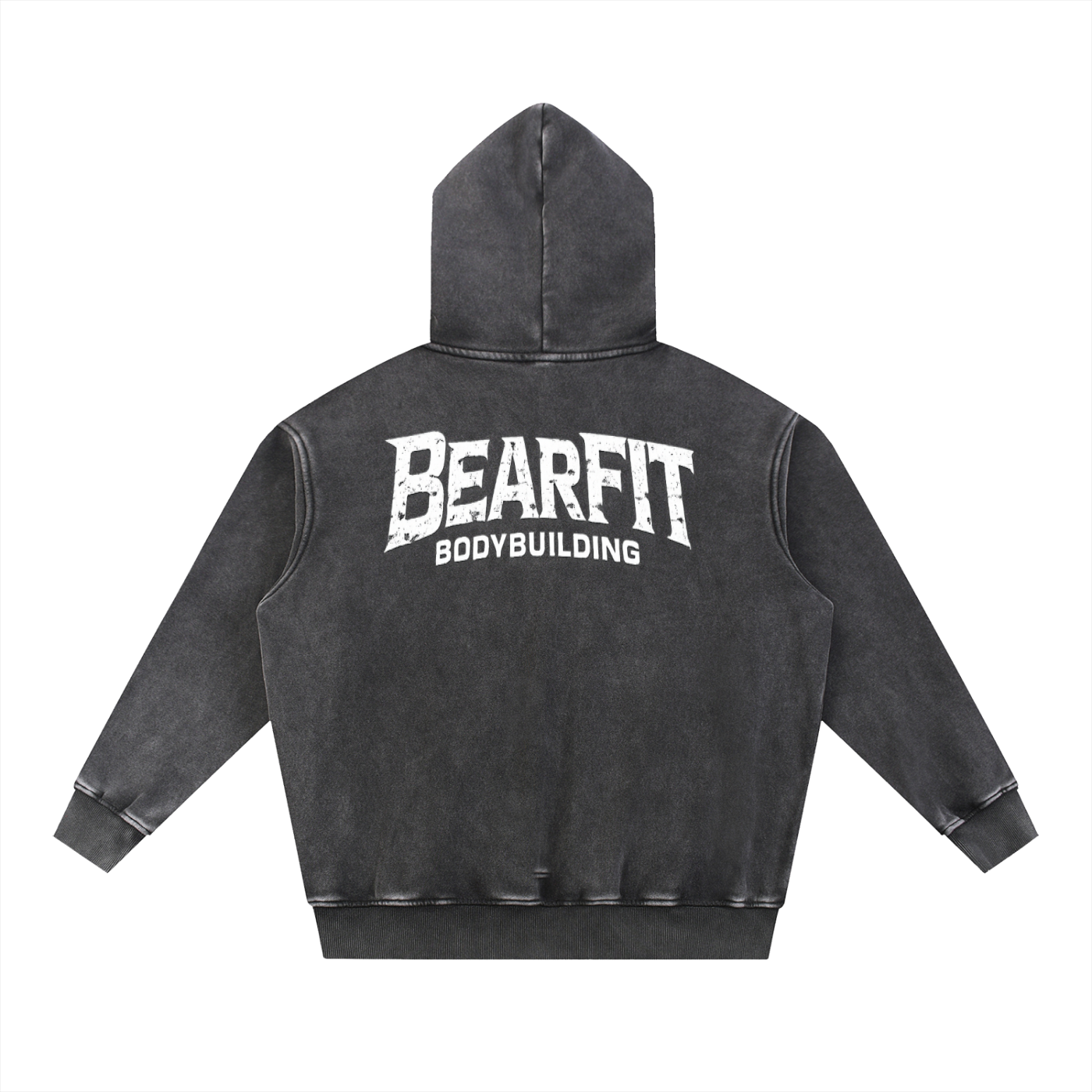 Bodybuilding Snow Wash Fleece Oversize Hoodie