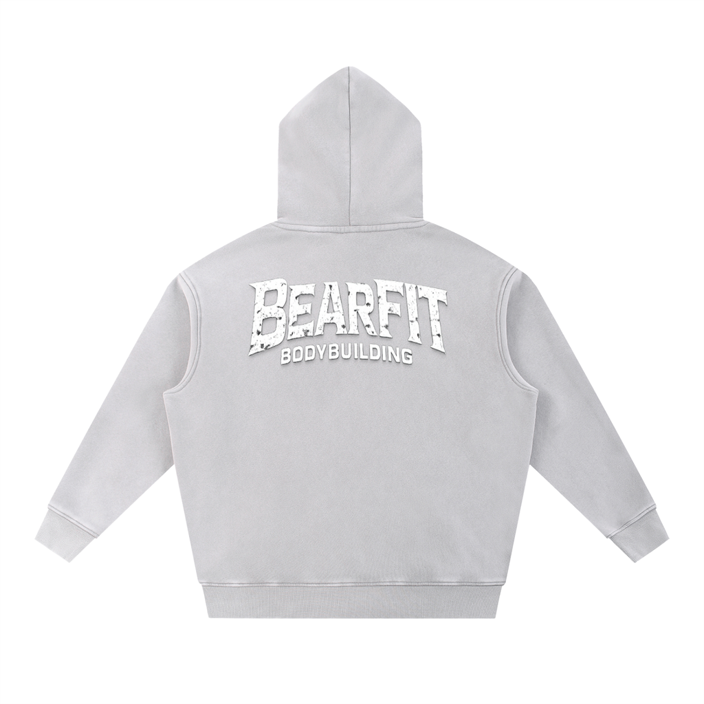 Bodybuilding Snow Wash Fleece Oversize Hoodie