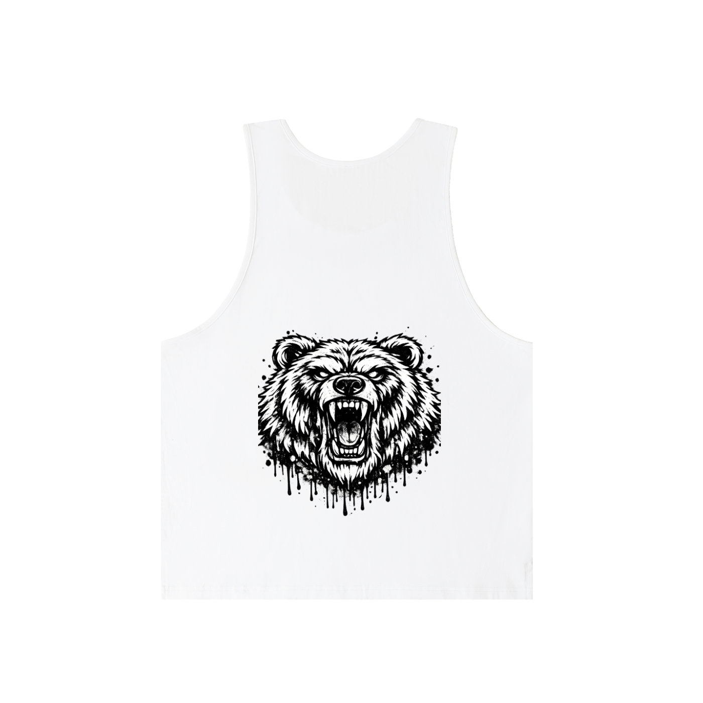Graffiti Bear Loose Tank Top