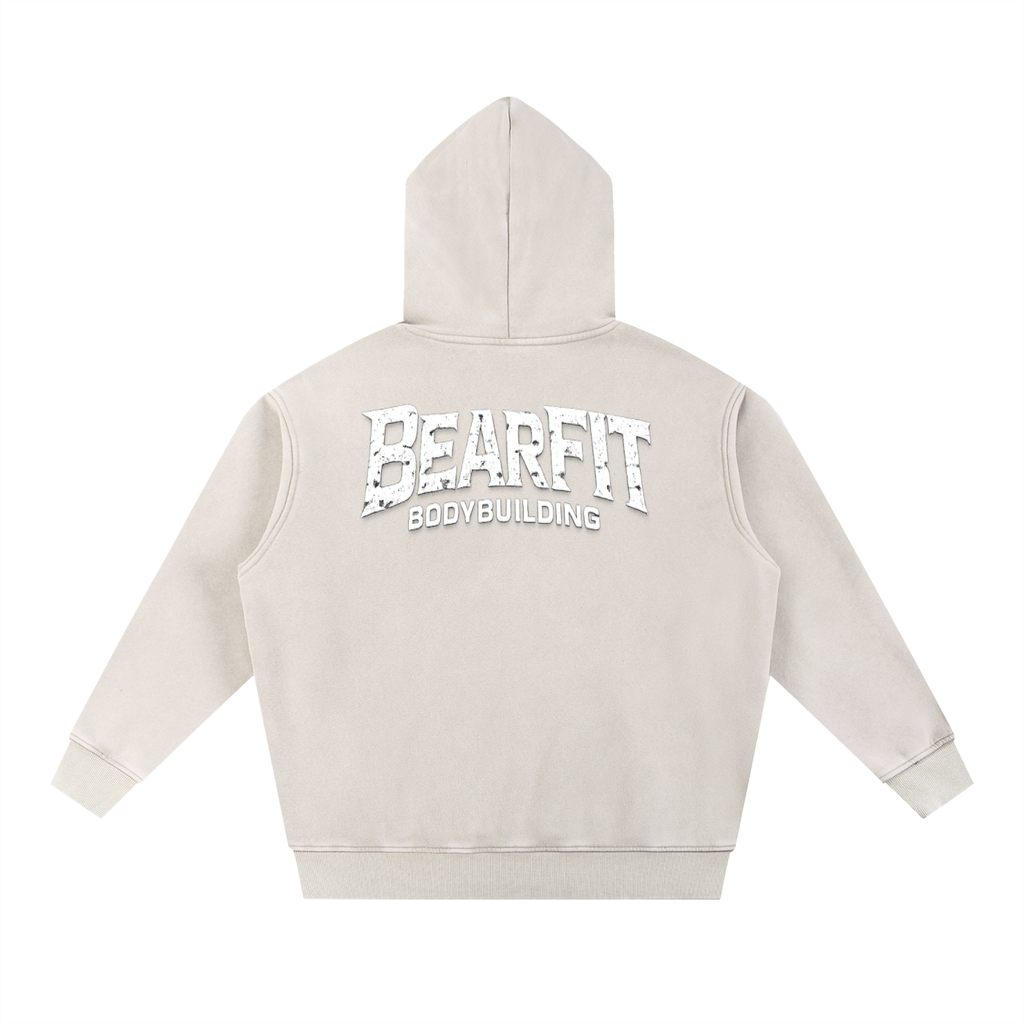 Bodybuilding Snow Wash Fleece Oversize Hoodie