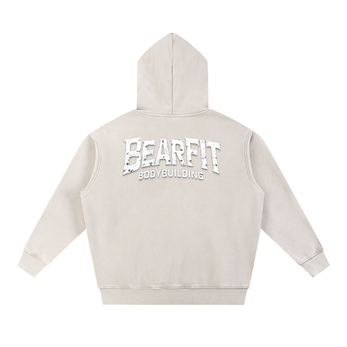 Bodybuilding Snow Wash Fleece Oversize Hoodie