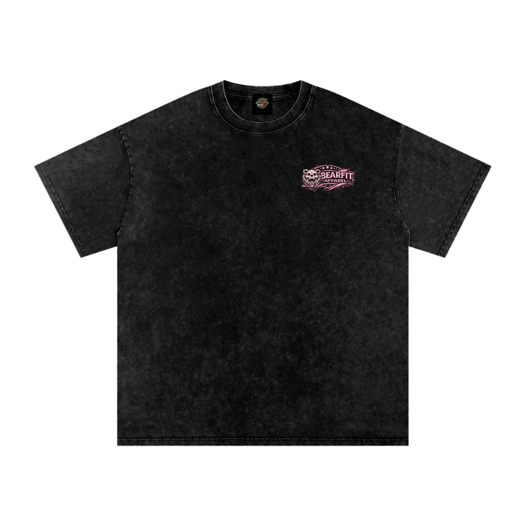 Snow Washed Cotton T-Shirt