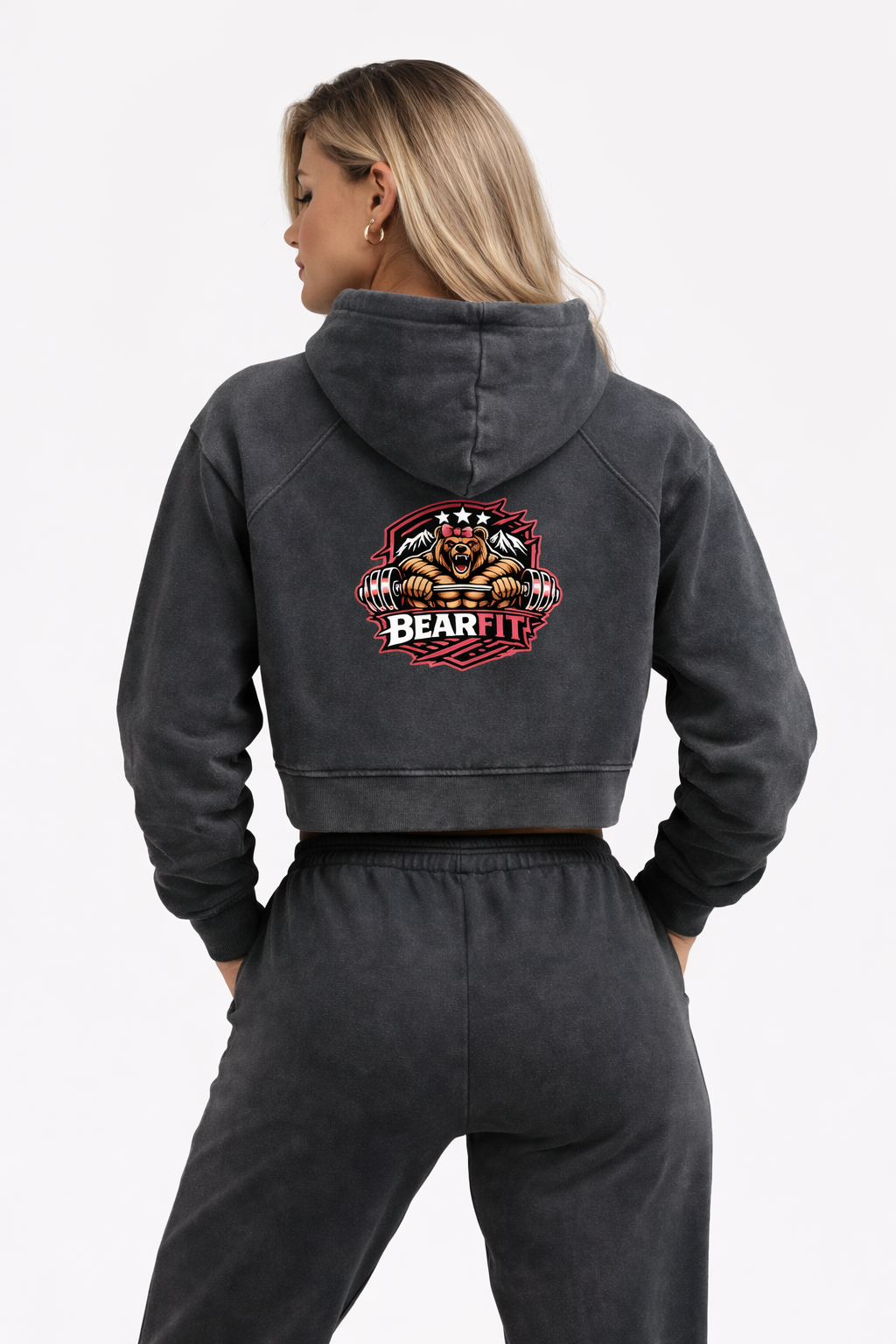 Women’s Snow Washed Cropped Hoodie