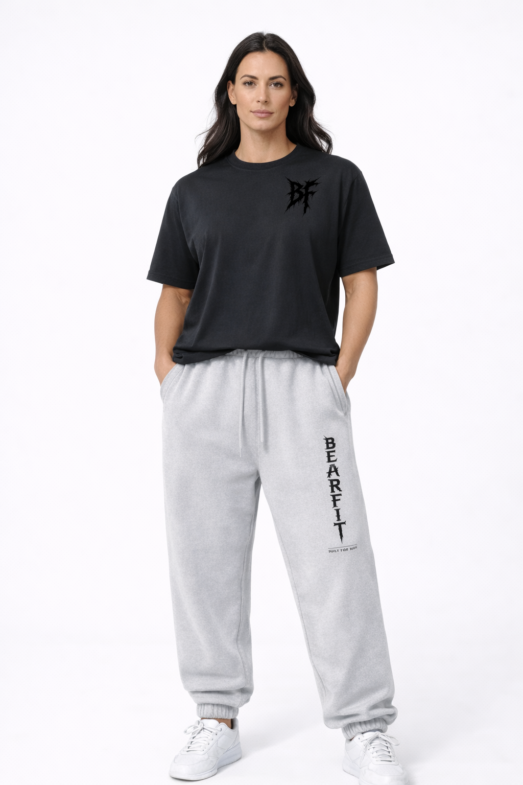 Womens Built For War Dagger Fleeced Jogger Sweatpants
