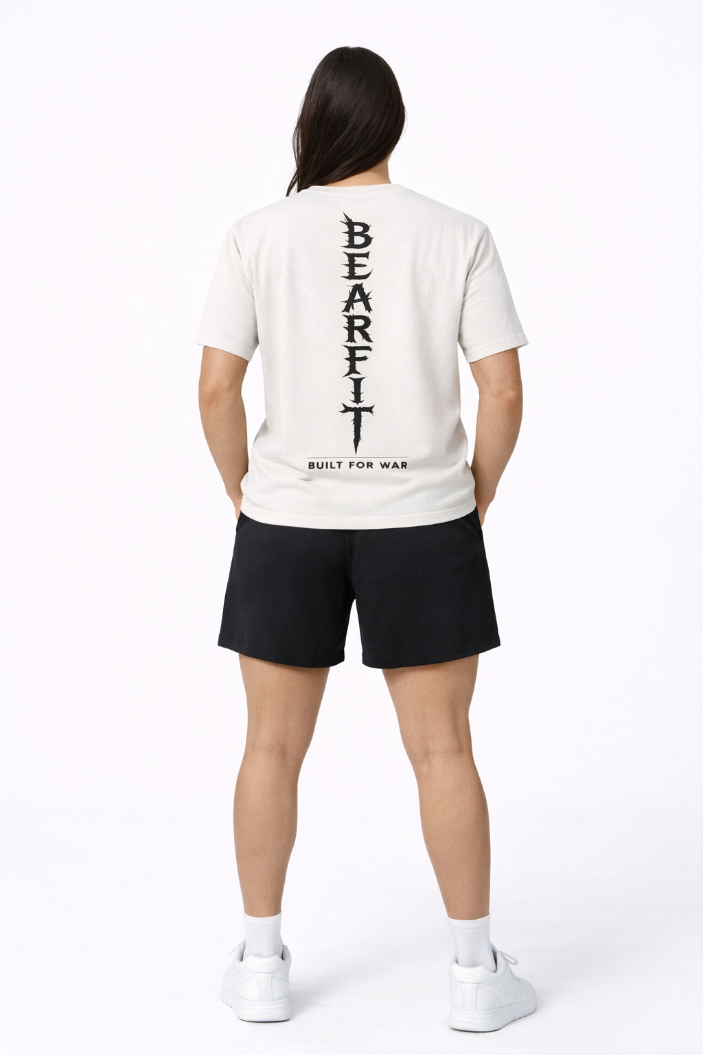 Womens Built For War Dagger Oversized Cotton T-Shirt