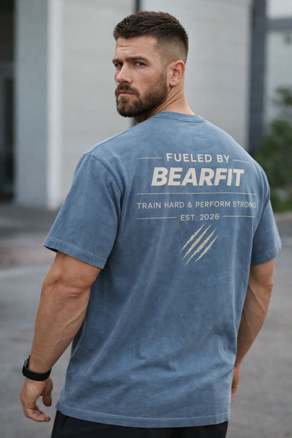 Train Hard Oversized Cotton T-Shirt