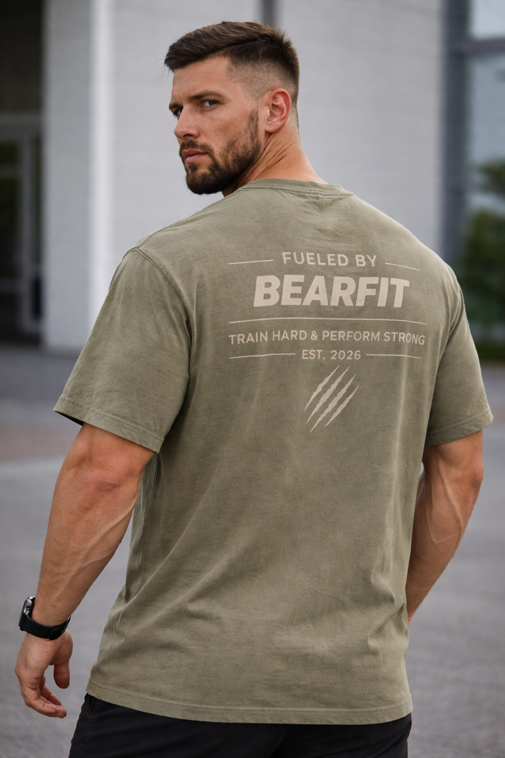 Train Hard Oversized Cotton T-Shirt