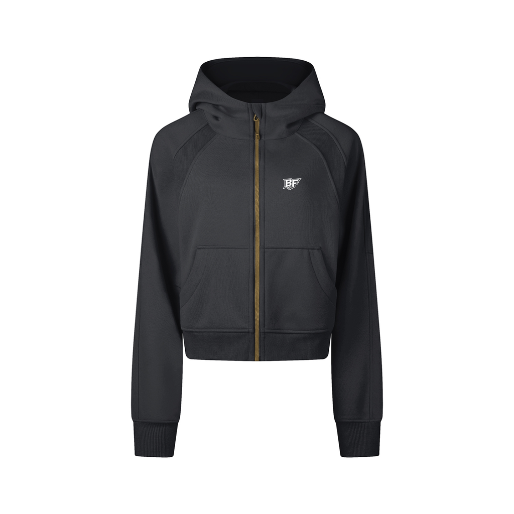 Women’s Cropped Zip-Through Hoodie