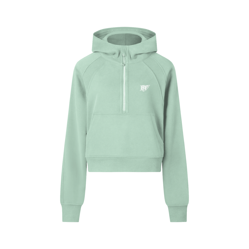 Women’s Cropped Half-Zip Hoodie