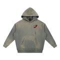 Vintage Washed Frayed Fleece Hoodie