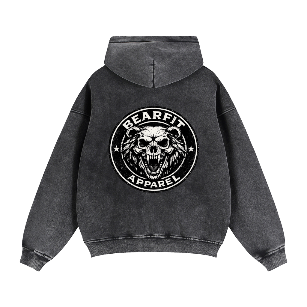 Zip-Through Boxy Fleece Hoodie